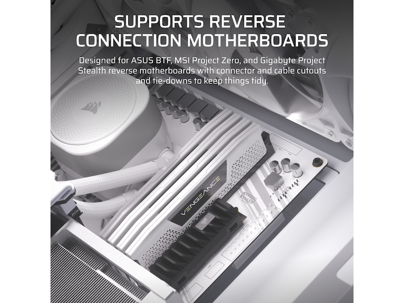 Corsair FRAME 4000D Mid-Tower (hvit) Midi tower