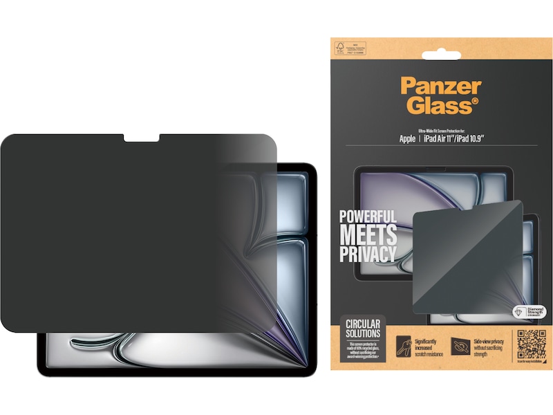 PanzerGlass iPad 11" / 10,9" og Air 11" Privacy skjermbeskytter Skjermbeskyttelse nettbrett