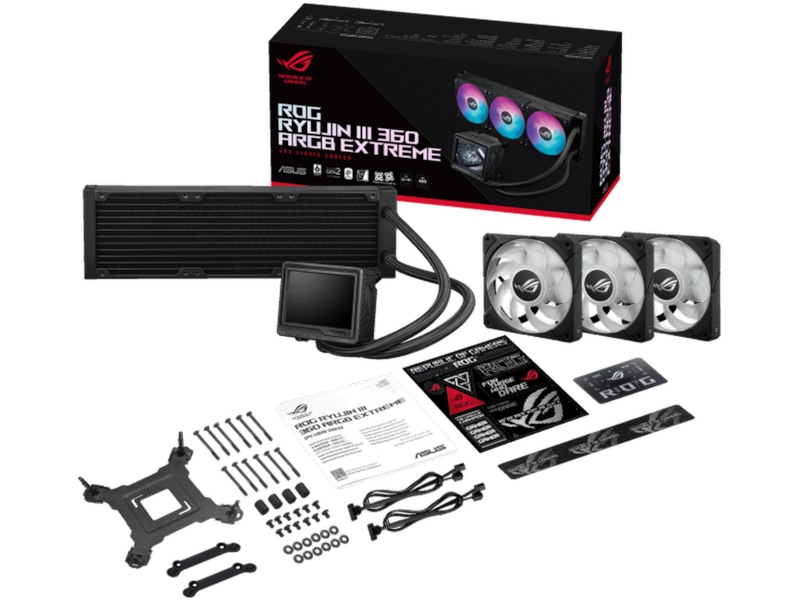 Asus ROG Ryujin III 360 ARGB Extreme Kjøler (sort) CPU - Vannkjøling