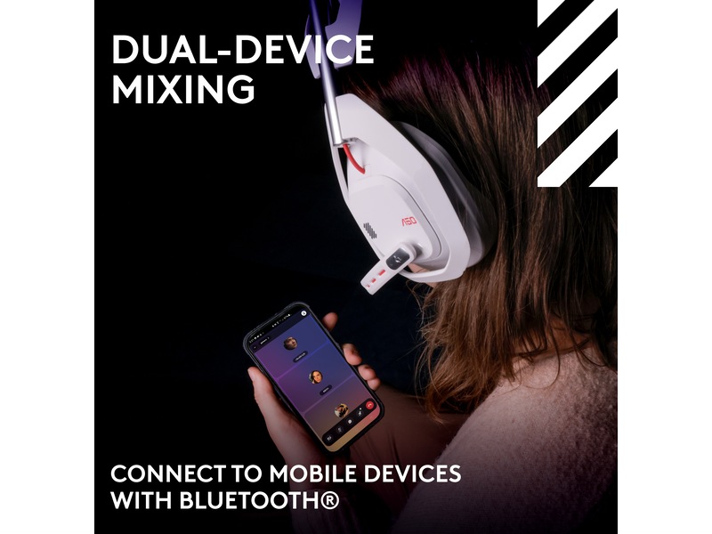 Logitech Astro A50 Lightspeed Trådløst Gamingheadset (hvit) -B-Grade Demo headset