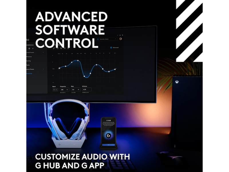 Logitech Astro A50 Lightspeed Trådløst Gamingheadset (hvit) -B-Grade Demo headset