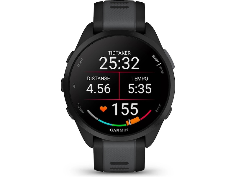 Garmin Forerunner 165 Music 43mm GPS (sort/skifergrå) Smartklokker