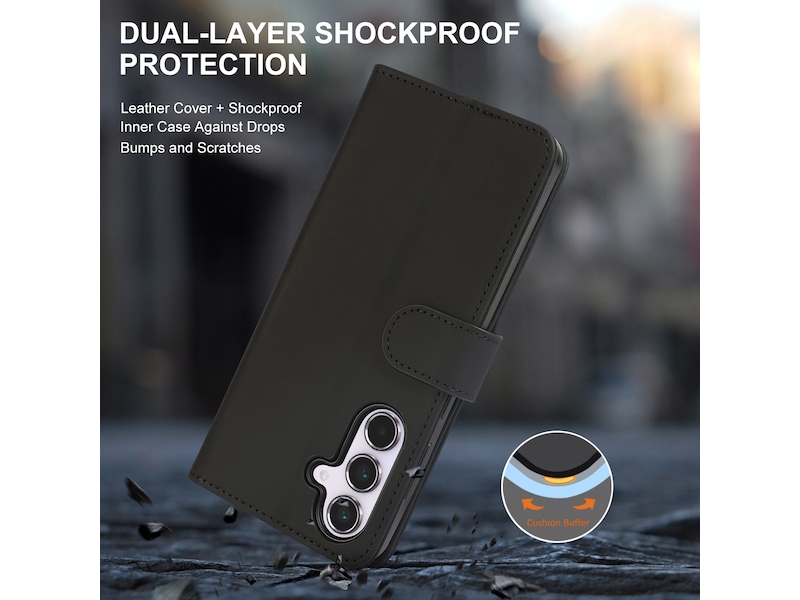 iiglo Galaxy A56 Lommebokdeksel (sort) Mobildeksel