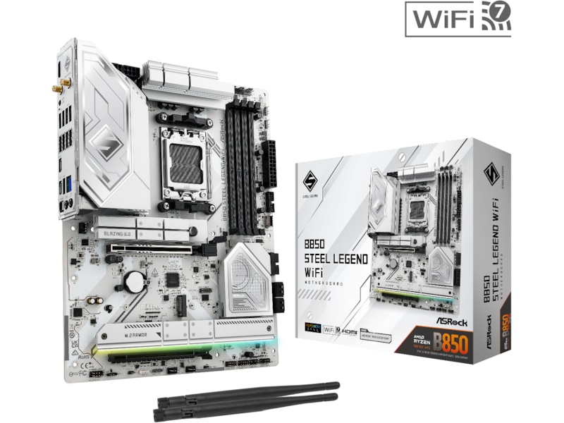 ASRock B850 Steel Legend WiFi Hovedkort AMD Socket