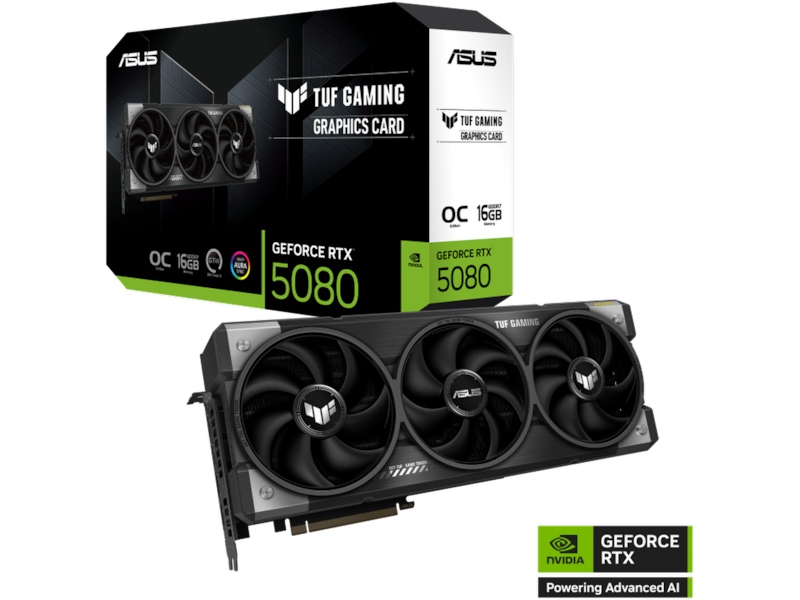 ASUS TUF Gaming GeForce RTX 5080 OC Skjermkort