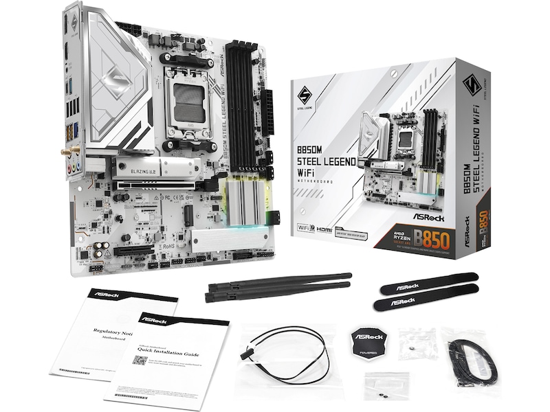 ASRock B850M Steel Legend WiFi Hovedkort AMD Socket