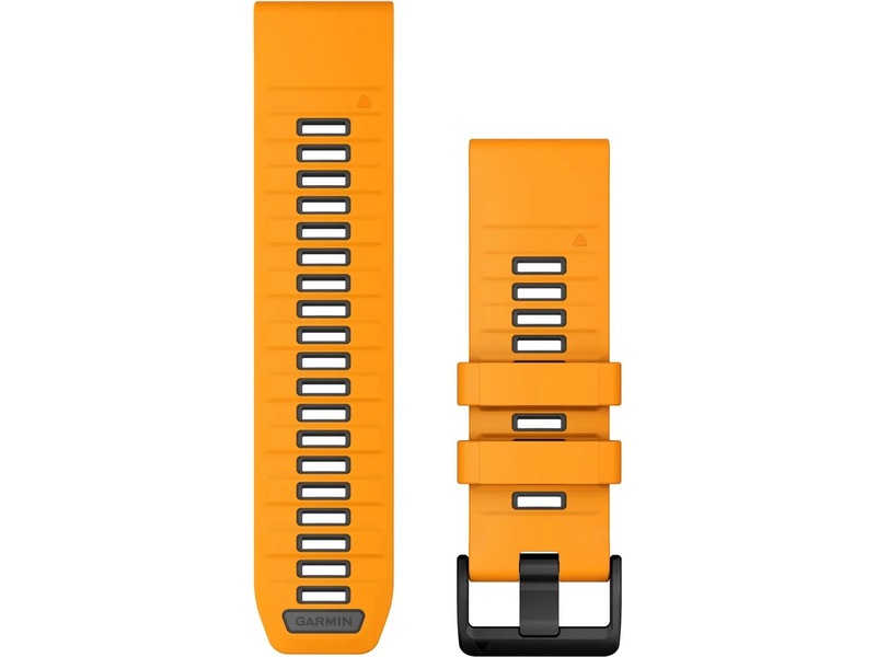 Garmin QuickFit Silikonreim 26mm (oransje/grafitt) Reim