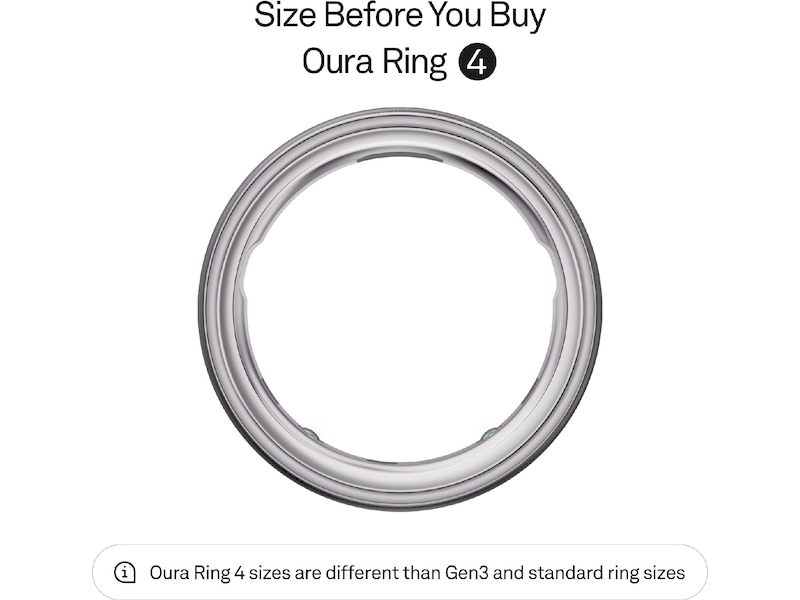 Oura Ring 4 Smart Ring str. 11 (børstet sølv) Smart ring