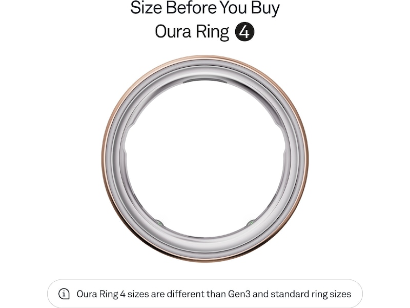 Oura Ring 4 Smart Ring str. 8 (rosegull) Smart ring
