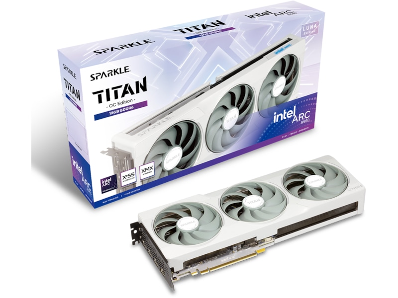 Sparkle Intel Arc B580 TITAN Luna OC Skjermkort