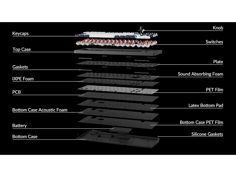 Keychron Q3 MAX 80% Trådløst Tastatur Brown Switches -B-Grade Demo tastatur