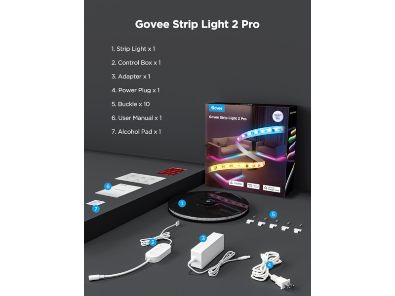 Govee Strip Light 2 Pro 5M Led strips & underholdning