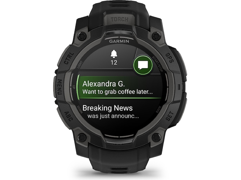 Garmin Instinct 3 AMOLED 45mm (sort) Smartklokker