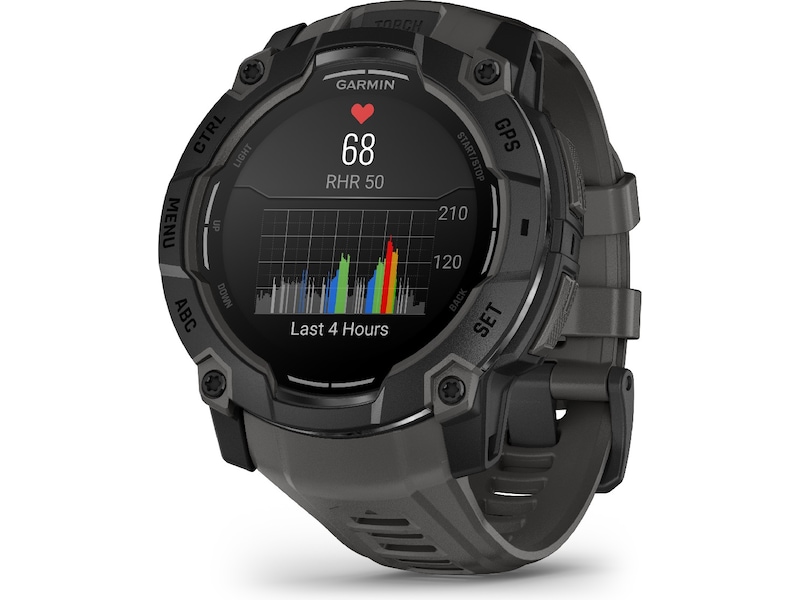 Garmin Instinct 3 AMOLED 50mm (sort/koksgrå) Smartklokker