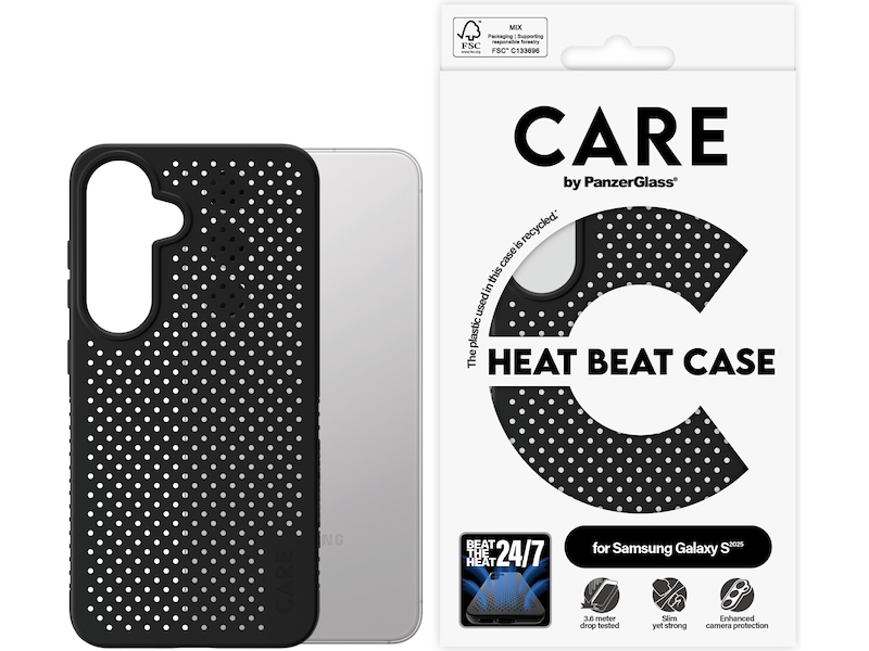 PanzerGlass CARE Galaxy S25 Heat Beat deksel Mobildeksel
