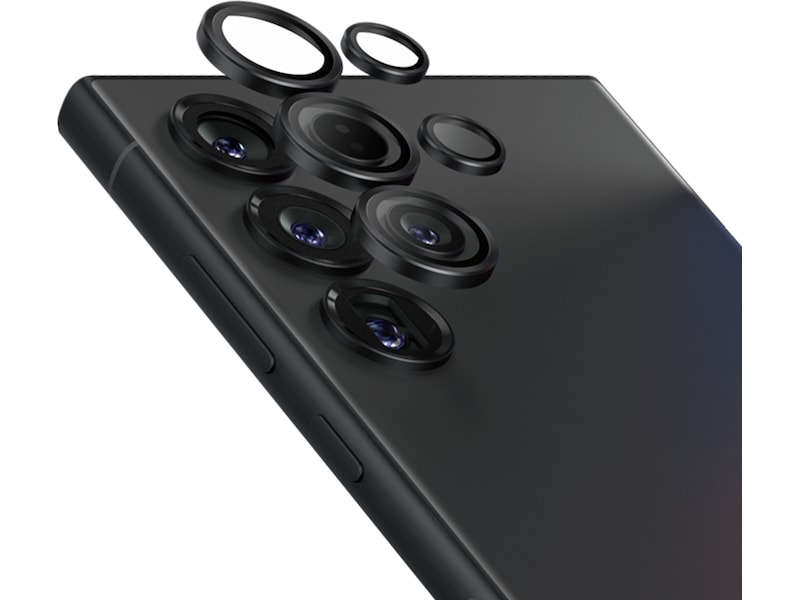 PanzerGlass Galaxy S25 Ultra Hoops Ceramic Linsebeskytter (sort) Skjermbeskytter