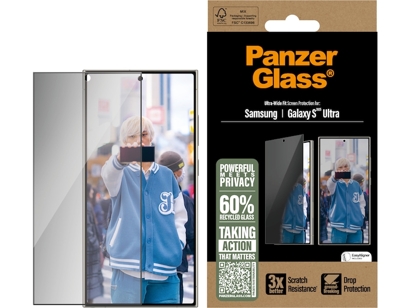 PanzerGlass Galaxy S25 Ultra Privacy Skjermbeskytter Skjermbeskytter