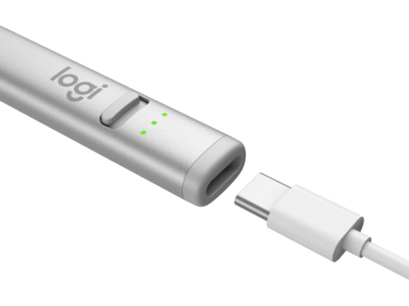 Logitech Crayon (sølv) Tastatur og stylus