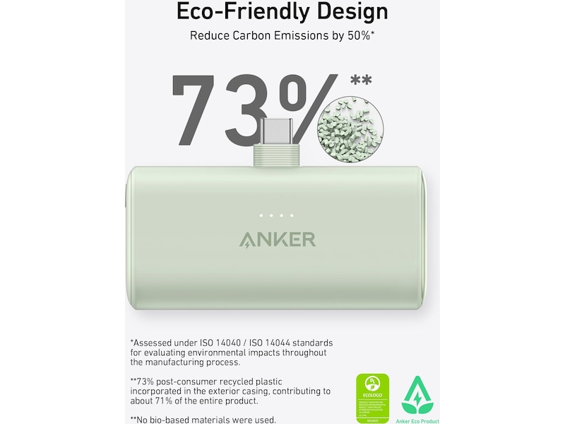 Anker Nano Powerbank 5000mAh (sort) Powerbank