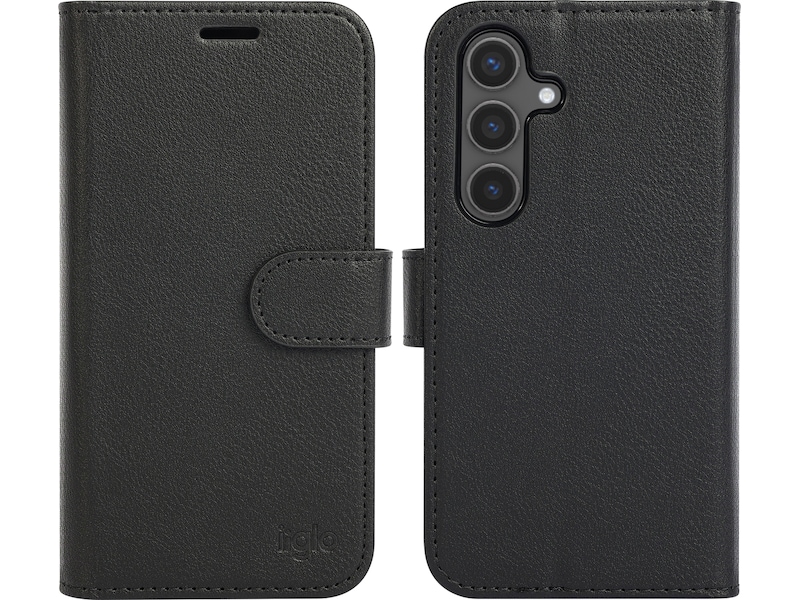 iiglo Galaxy S24 2-i-1 Lommebokdeksel (sort) Mobildeksel