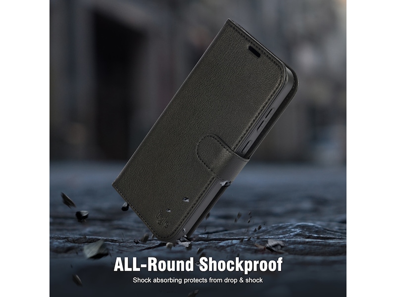 iiglo Galaxy A36 2-i-1 Lommebokdeksel (sort) Mobildeksel