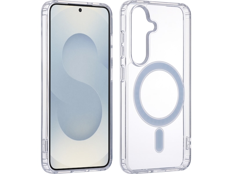 iiglo Galaxy S25 Magnetic Silikondeksel (gjennomsiktig) Mobildeksel