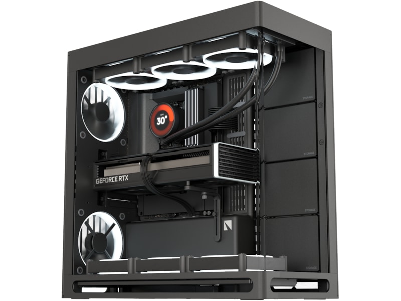 HAVN HS 420 Mid Tower (sort) Midi tower