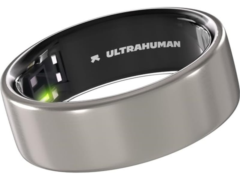 Ultrahuman Ring Air Smart Ring Str. 13 (raw titanium) -B-Grade Demo tilbehør til mobiler & klokker
