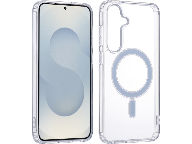 iiglo Galaxy S25+ Magnetic Silikondeksel (gjennomsiktig) Mobildeksel