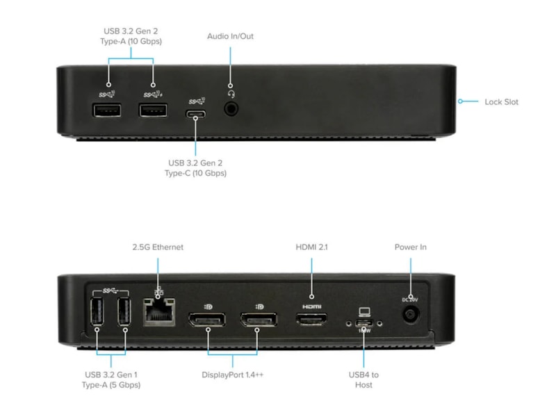 Targus USB4 Triple Video Docking Station 100W Power Dockingstasjon & USB-HUB