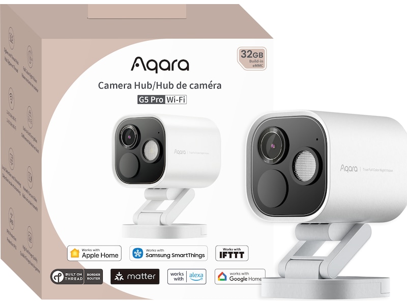 Aqara Camera Hub G5 Pro Wi-Fi (hvit) Overvåkningskameraer