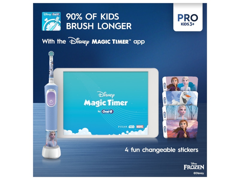 ORAL-B Vitality Pro Kids Elektrisk tannbørste (frozen) Elektriske tannbørster