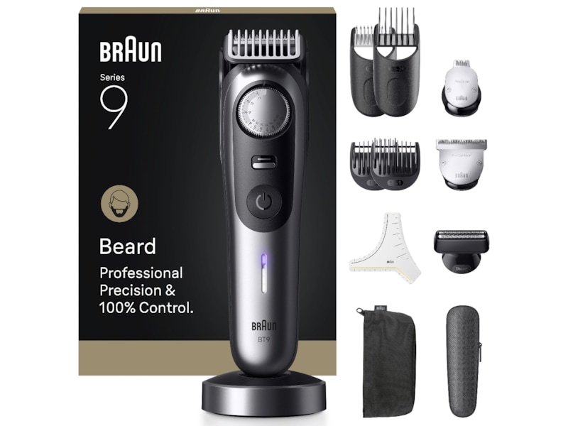 Braun Series 9 Skjeggtrimmer (krom) Barbermaskiner