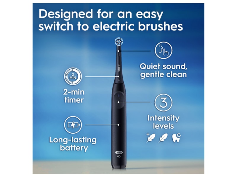 ORAL-B iO2 Series Elektrisk tannbørste (Night Black) Elektriske tannbørster