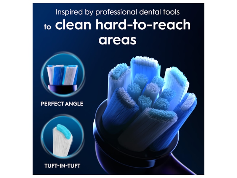 Oral-B iO Ultimate Clean Børstehoder 3 stk (sort) Tannbørstehoder