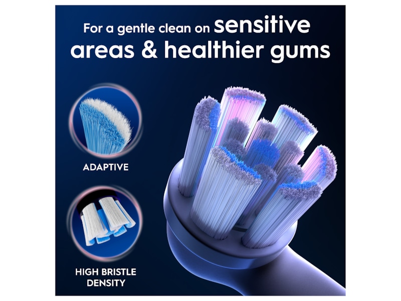 Oral-B iO Gentle Care Børstehoder 3 stk (hvit) Tannbørstehoder