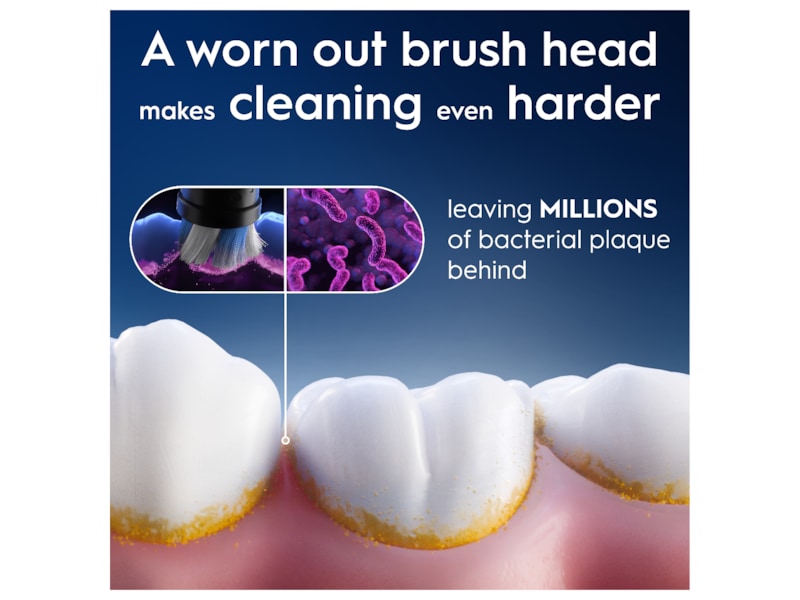 Oral-B iO Gentle Care Børstehoder 3 stk (hvit) Tannbørstehoder