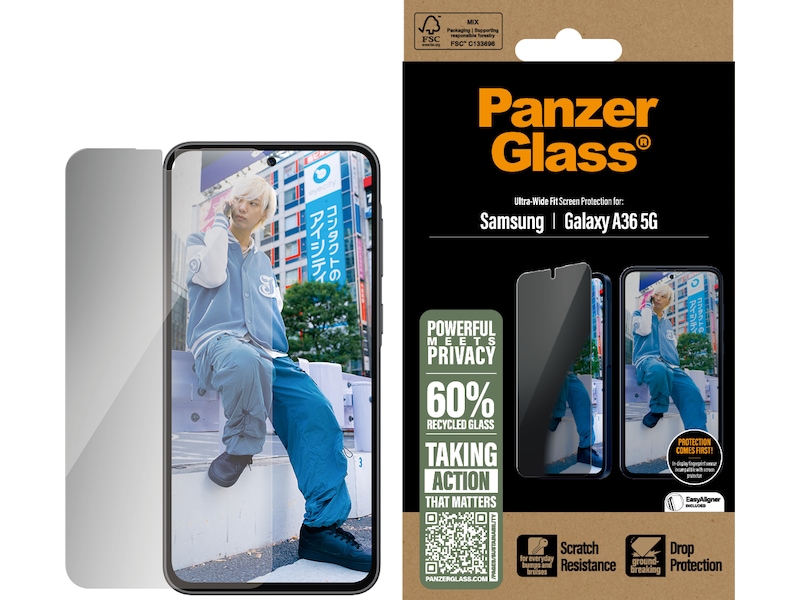 PanzerGlass Galaxy A36 5G Privacy skjermbeskytter Skjermbeskytter