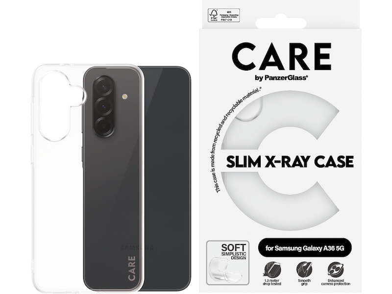 PanzerGlass CARE Galaxy A36 5G Fashion silikondeksel (gjennomsiktig) Mobildeksel