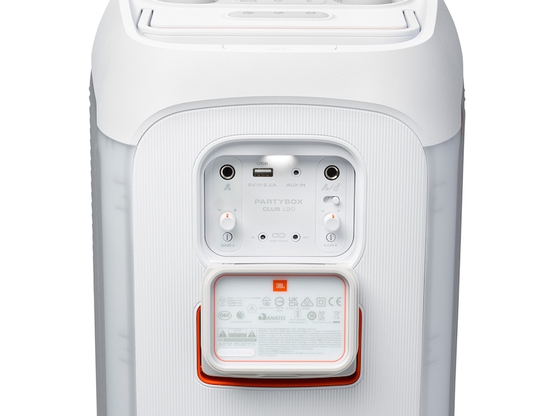 JBL PARTYBOX CLUB 120 Kraftig partyhøyttaler (hvit) Trådløs / Bluetooth-høyttaler