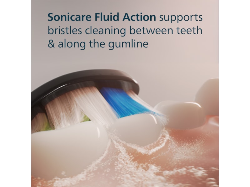 Philips Sonicare W2 Optimal White tannbørstehoder (4 pack, sort) Tannbørstehoder