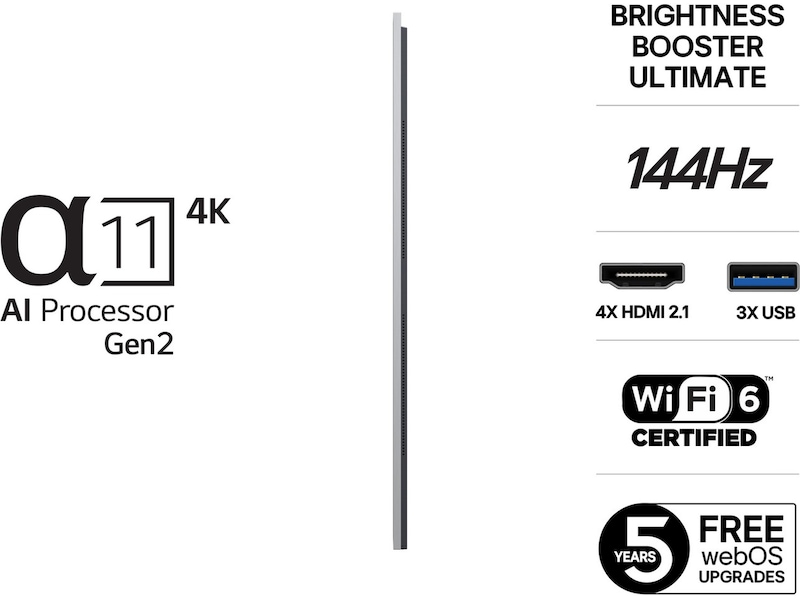 LG 97" M5 AI 4K OLED Smart TV (2025) Over 80 tommer TV