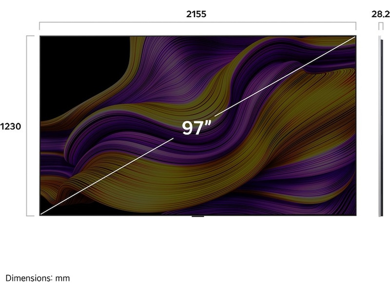 LG 97" G5 AI 4K OLED Smart TV (2025) Over 80 tommer TV