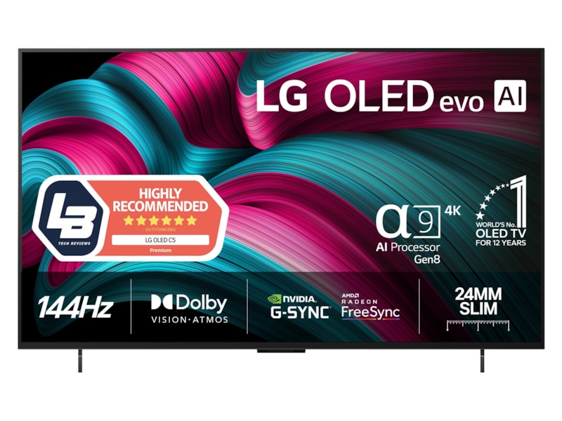 LG 42" C5 AI 4K OLED Smart TV (2025) 20 - 49 tommer TV