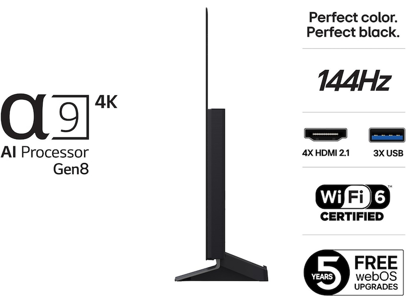 LG 48" C5 AI 4K OLED Smart TV (2025) 20 - 49 tommer TV