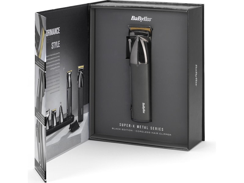 BaByliss Super X Metal Hårklipper (sort) Hårklippere