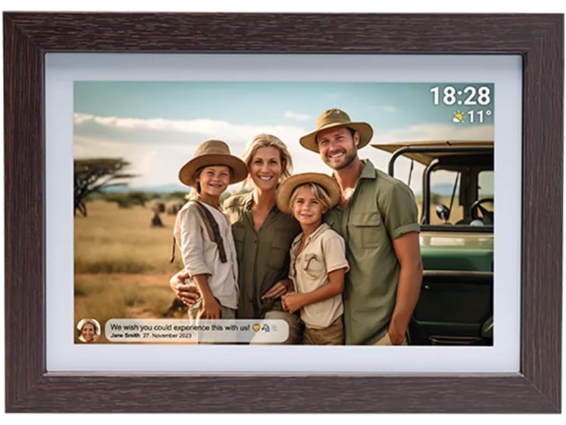 Denver PFF-1042DW 10,1" digital fotoramme (mørk eik) TV-ramme & tilbehør