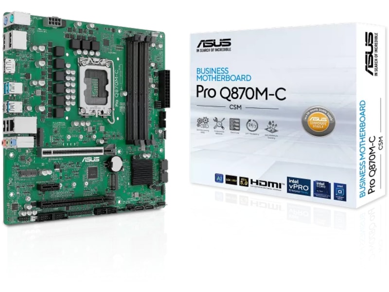 ASUS Pro Q870M-C-CSM Hovedkort Intel Socket