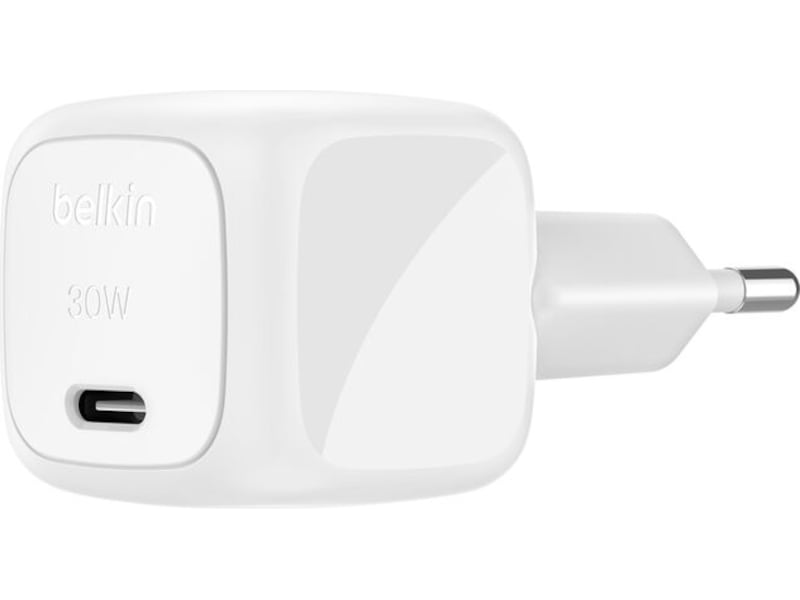 Belkin BoostCharge 30W USB-C lader (hvit) Mobilladere