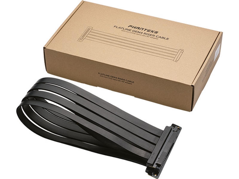Phanteks Flatline Riser Cable 90° Adapter (sort) Tilbehør